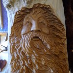 Detailed carved face