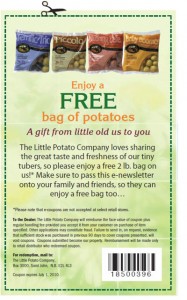 Free 2lb bag of potatoes from Little Potato Company - Expires July 1, 2010.
